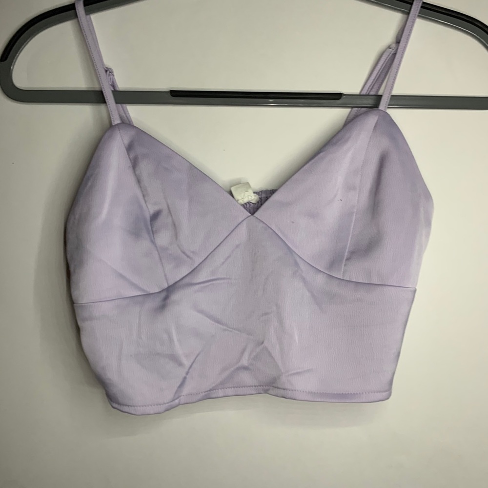 GARAGE SATIN CROP TOP